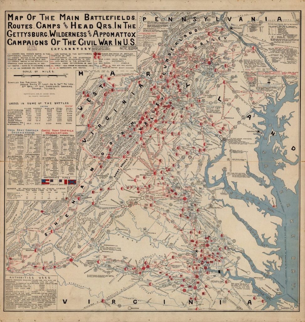 Gettysburg Campaign Map